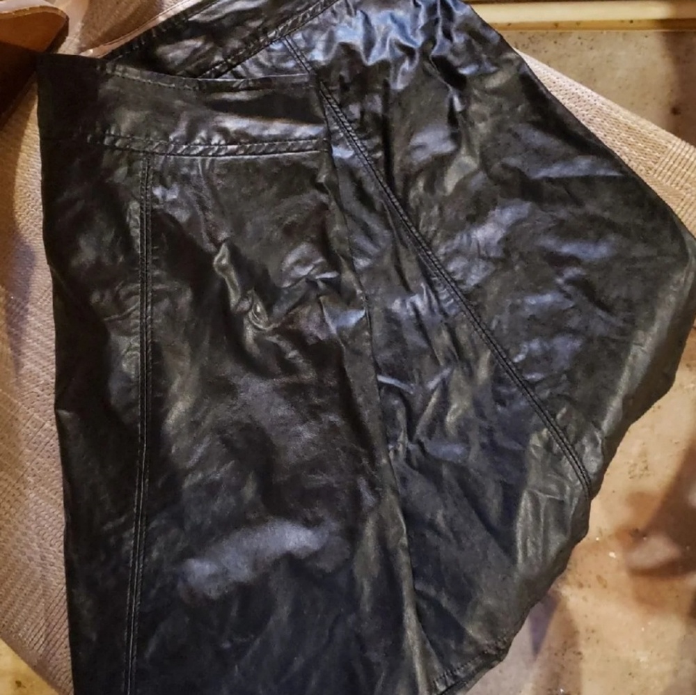 Maurices leather-like mini skirt